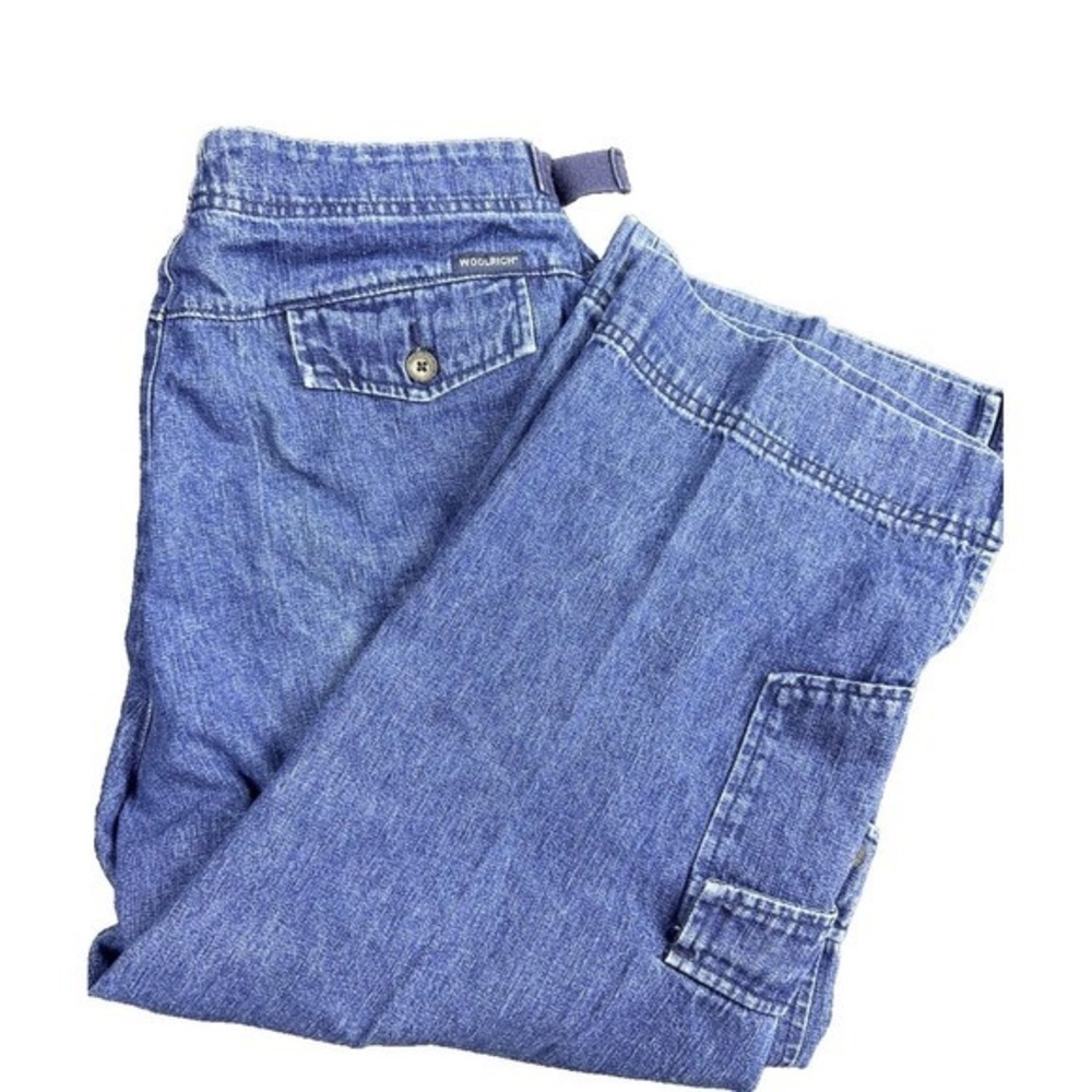 Vintage Woolrich Womens Cropped Capri Denim Jeans Size 10 JS‎ 30x22